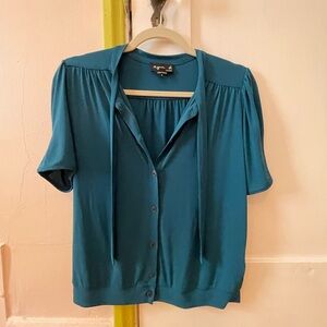 Agnes B. Blouse in Sea Blue